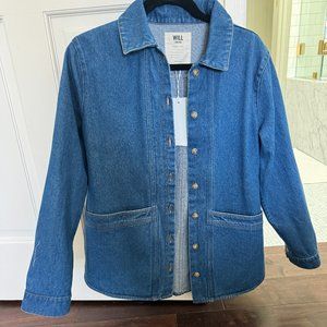 Sezane Will Jacket in Denim Blue - M